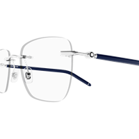 Napoli - Corso Giuseppe Garibaldi 197 - Montatura vista Montblanc Uomo MB0274O003-SILVER-BLUE-TRANSPARENT53 - MB0274O003-SILVER-BLUE-TRANSPARENT53